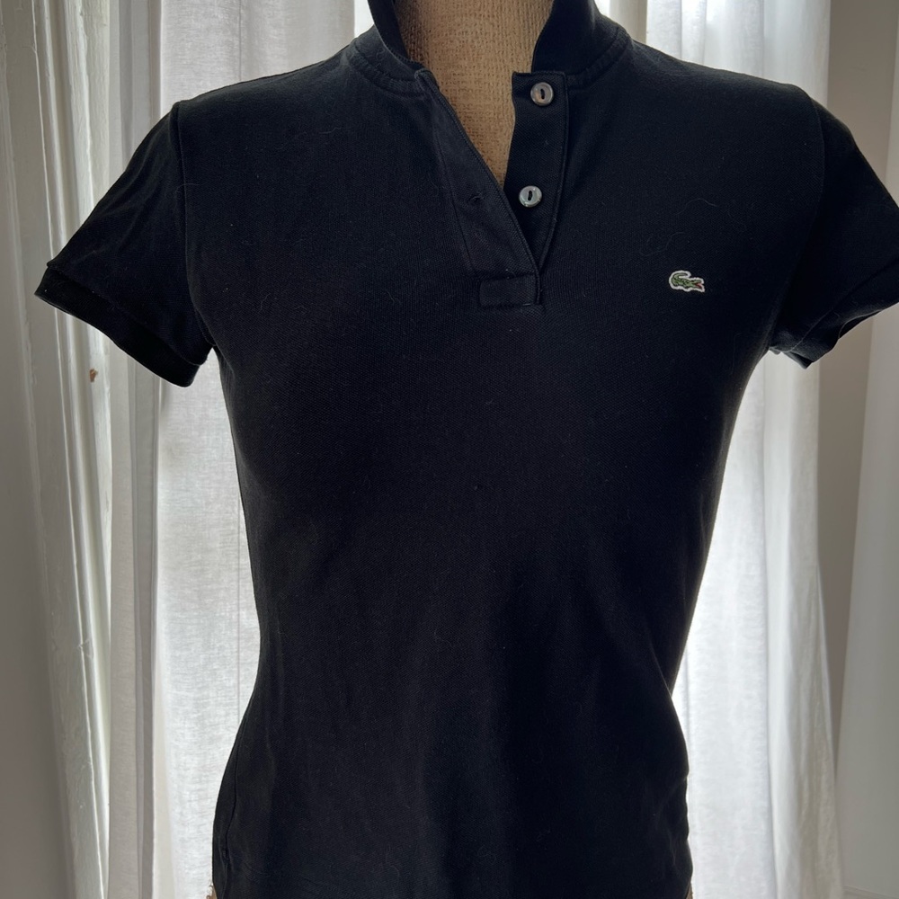 Vintage black Lacoste polo, size 38, xs